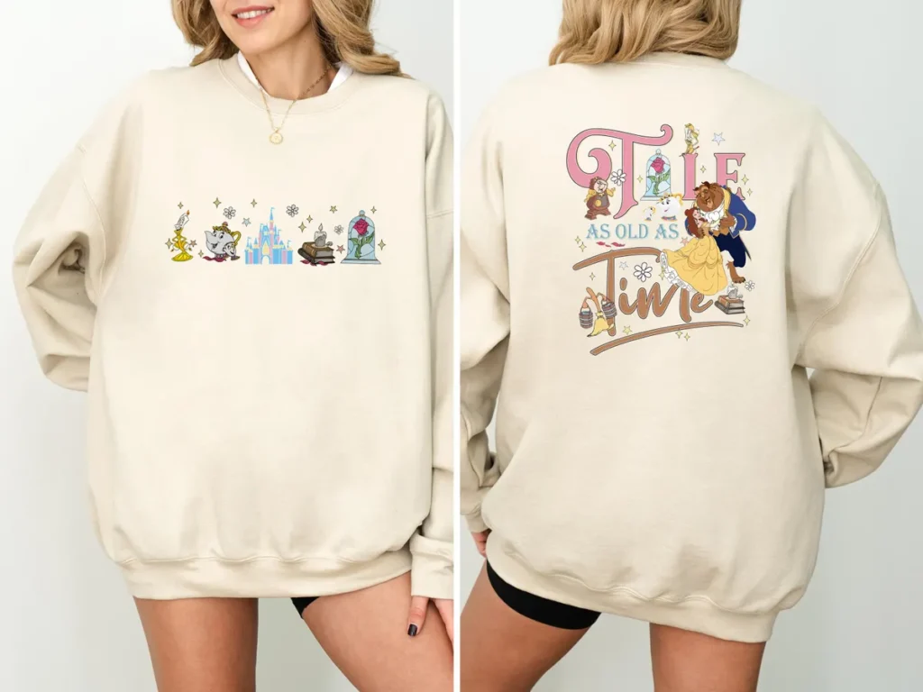 Vintage Tale as Old as Time Shirt, Disneyland Trip Belle Princess Tee