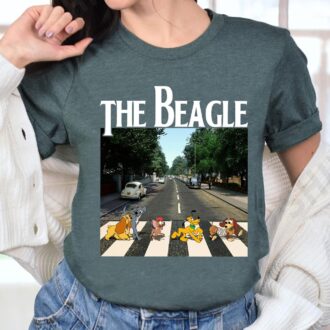 Disney Abbey Road Puppies Shirt – Lady and the Tramp, Pluto, Slinky Dog, Beagles - Gift for Dog Lovers