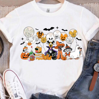 Disney Dog Halloween Shirt, Family Matching Shirts with Lady and the Tramp, Bolt, Slinky, Pongo & Perdita