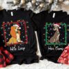 Disney Lady and the Tramp Christmas Lights Shirt, His and Her Matching Christmas Tees for Couples
