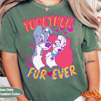 Disney Lady and the Tramp Fur-Ever Shirt – Perfect Valentine’s & Anniversary Gift