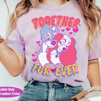 Disney Lady and the Tramp Fur-Ever Shirt – Perfect Valentine’s & Anniversary Gift