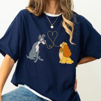 Disney Lady and The Tramp Matching Love Shirts, Perfect Walt Disney World & Disneyland Trip Outfits