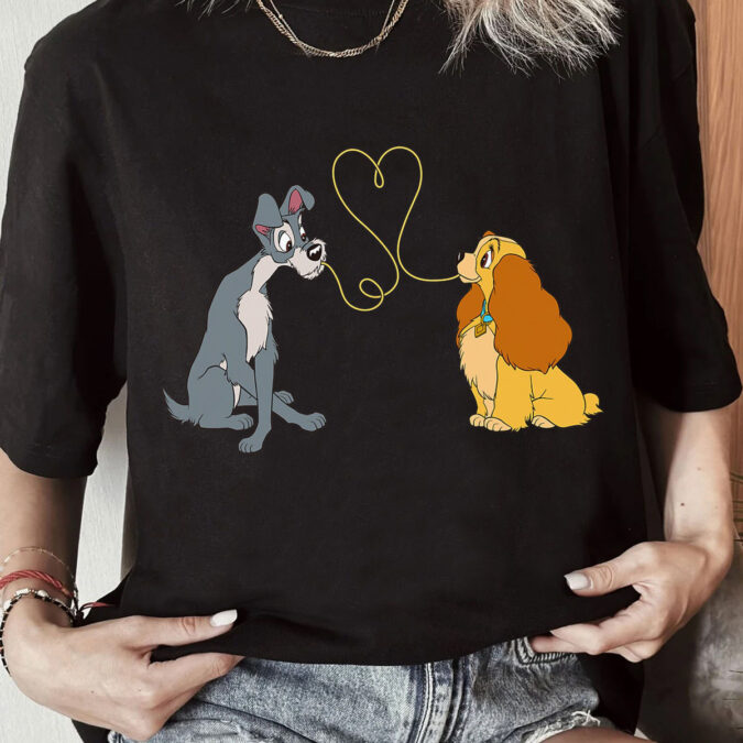 Disney Lady and The Tramp Matching Love Shirts, Perfect Walt Disney World & Disneyland Trip Outfits