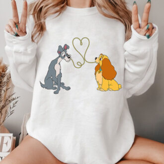 Disney Lady and The Tramp Matching Love Shirts, Perfect Walt Disney World & Disneyland Trip Outfits