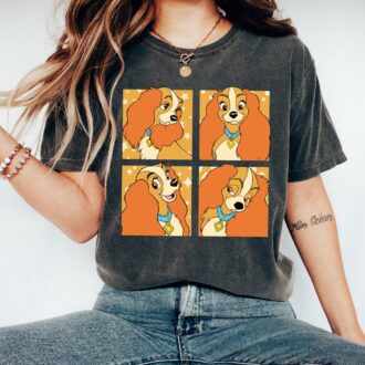 Disney Lady and the Tramp Portrait Shirt, Perfect Gift for Disneyland & WDW Family Trip