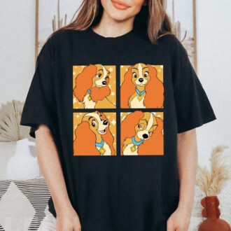 Disney Lady and the Tramp Portrait Shirt, Perfect Gift for Disneyland & WDW Family Trip