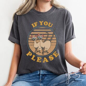 Disney Retro Si and Am If You Please Shirt, Lady and the Tramp Family Matching Tee
