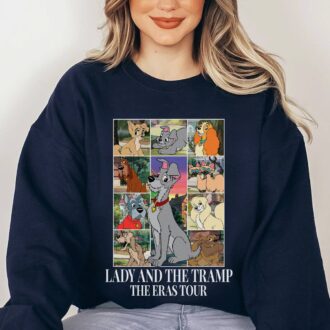 Lady and the Tramp Eras Tour Shirt, Animal Kingdom & Magic Kingdom Dog Lovers Sweatshirt