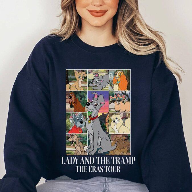 Lady and the Tramp Eras Tour Shirt, Animal Kingdom & Magic Kingdom Dog Lovers Sweatshirt