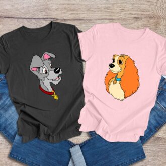 Lady and The Tramp Shirt, Disney Couple Matching Love Tee for Disney World Trip
