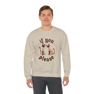 Lady and the Tramp Sweatshirt, If You Please Long Sleeve Shirt, Si and Am Cat Outfit for Holiday Trip