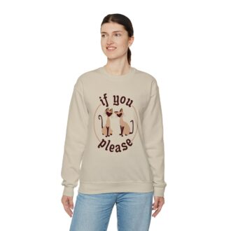 Lady and the Tramp Sweatshirt, If You Please Long Sleeve Shirt, Si and Am Cat Outfit for Holiday Trip