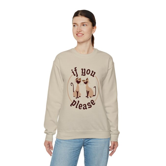 Lady and the Tramp Sweatshirt, If You Please Long Sleeve Shirt, Si and Am Cat Outfit for Holiday Trip