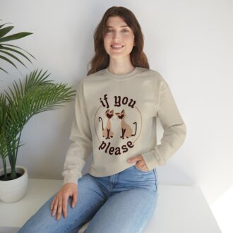 Lady and the Tramp Sweatshirt, If You Please Long Sleeve Shirt, Si and Am Cat Outfit for Holiday Trip