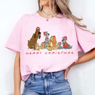 Merry Christmas Lady and the Tramp Sweater, Disney Disneyland Family Matching Xmas Shirt