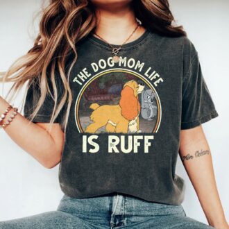 Retro Disney Lady and the Tramp Dog Mom Shirt, Perfect Mother's Day Gift for Dog Moms