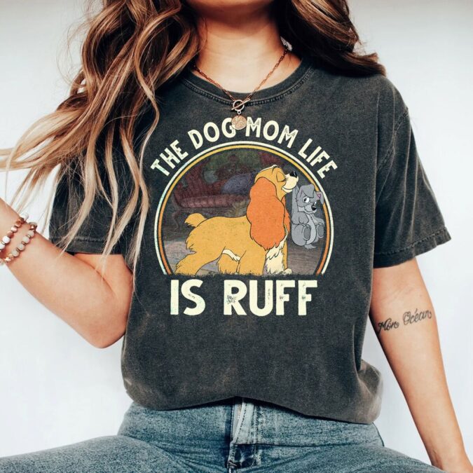 Retro Disney Lady and the Tramp Dog Mom Shirt, Perfect Mother's Day Gift for Dog Moms