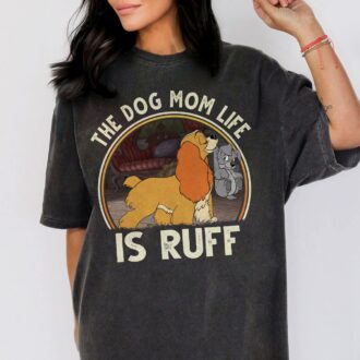 Retro Disney Lady and the Tramp Dog Mom Shirt, Perfect Mother's Day Gift for Dog Moms