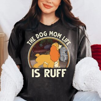Retro Disney Lady and the Tramp Dog Mom Shirt, Perfect Mother's Day Gift for Dog Moms