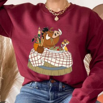 Timon Pumbaa & Lady And The Tramp Disney Shirt, Lion King Crossover T-shirt for Family Vacation 2025