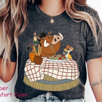 Timon Pumbaa & Lady And The Tramp Disney Shirt, Lion King Crossover T-shirt for Family Vacation 2025