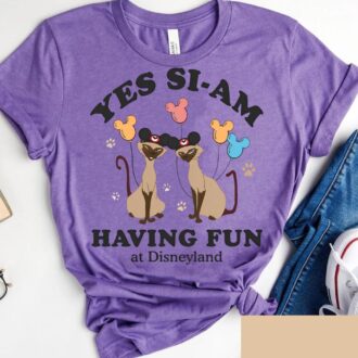 Vintage Lady and the Tramp Villains Shirt, Fun Yes Si Am Disneyland T-Shirt, Disney Friends Birthday Tee