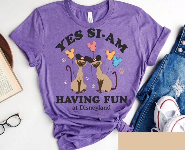 Vintage Lady and the Tramp Villains Shirt, Fun Yes Si Am Disneyland T-Shirt, Disney Friends Birthday Tee