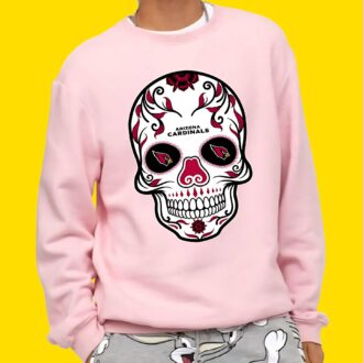 Arizona Cardinals Skull Art T-Shirt