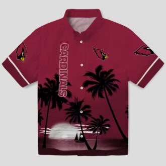 Arizona Cardinals Beach Sunset Hawaiian Shirt for Summer, NFL Team Apparel