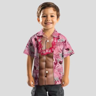 Arizona Cardinals Chest Illusion Funny Red Hawaiian Shirt, Men's Summer Shirts