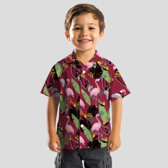 Arizona Cardinals Flamingo Leaf Red Hawaiian Shirt for Men & Women