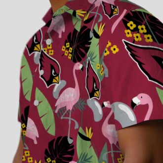 Arizona Cardinals Flamingo Leaf Red Hawaiian Shirt for Men & Women