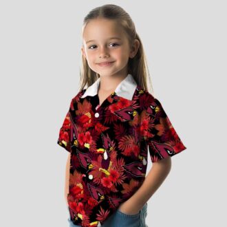 Arizona Cardinals Red Hawaiian Shirt with Floral Toucan Design