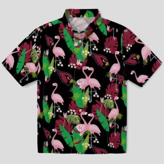 Funny Arizona Cardinals Hawaiian Shirt - Tropical Flamingo Design