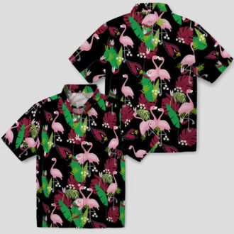 Funny Arizona Cardinals Hawaiian Shirt - Tropical Flamingo Design