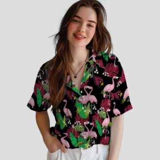 Funny Arizona Cardinals Hawaiian Shirt - Tropical Flamingo Design