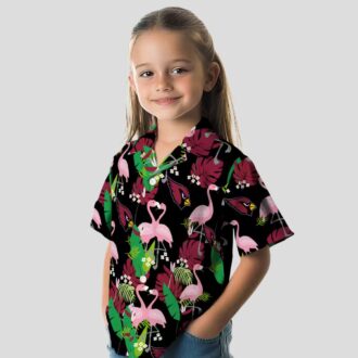 Funny Arizona Cardinals Hawaiian Shirt - Tropical Flamingo Design
