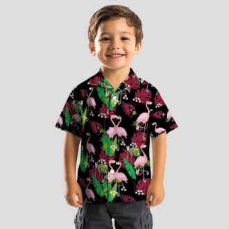 Funny Arizona Cardinals Hawaiian Shirt - Tropical Flamingo Design