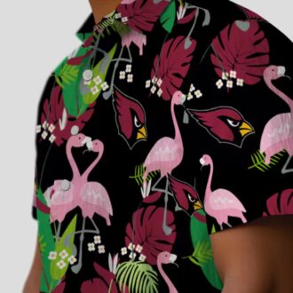 Funny Arizona Cardinals Hawaiian Shirt - Tropical Flamingo Design