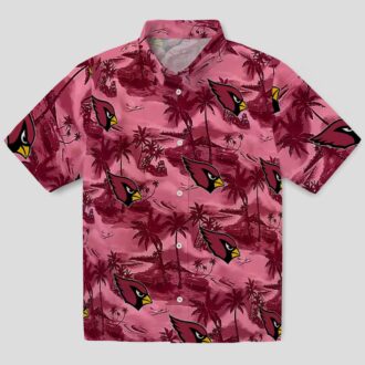 Men's Arizona Cardinals Red Hawaiian Shirt - Coastal Palms