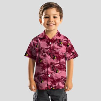 Men's Arizona Cardinals Red Hawaiian Shirt - Coastal Palms