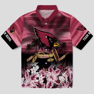 Arizona Cardinals Hawaiian Shirt - Tropical Red Canoe Beach Shirt for Summer Vacation