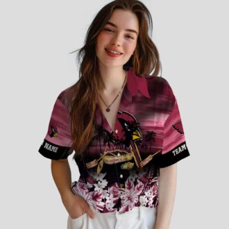 Arizona Cardinals Hawaiian Shirt - Tropical Red Canoe Beach Shirt for Summer Vacation