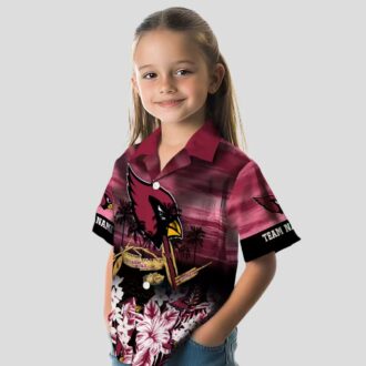 Arizona Cardinals Hawaiian Shirt - Tropical Red Canoe Beach Shirt for Summer Vacation