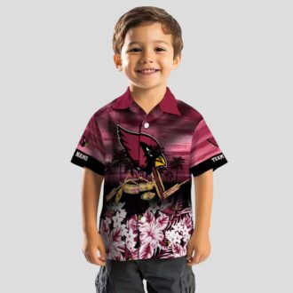 Arizona Cardinals Hawaiian Shirt - Tropical Red Canoe Beach Shirt for Summer Vacation