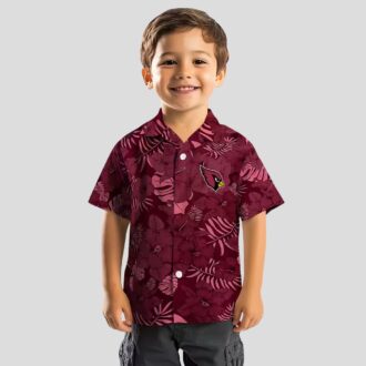 Arizona Cardinals Jungle Red Hawaiian Shirt – Tropical Floral Button Up for Men & Women