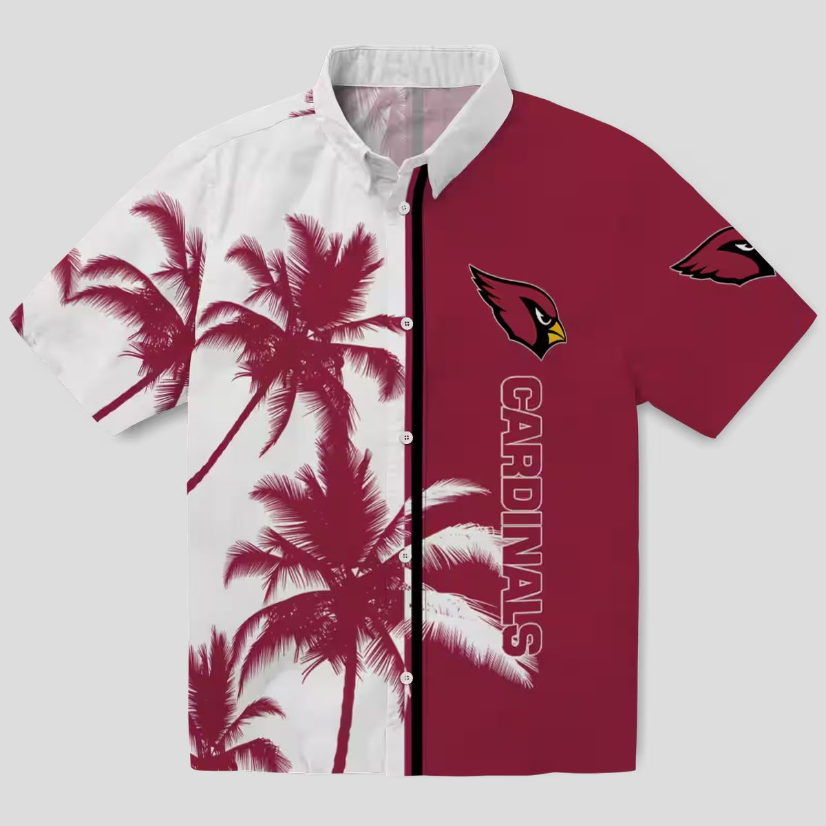 Arizona Cardinals Palm Trees Red White Hawaiian Shirt for Men & Women
