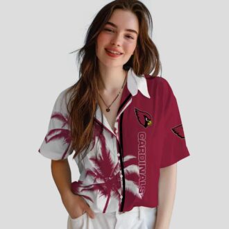 Arizona Cardinals Palm Trees Red White Hawaiian Shirt for Men & Women