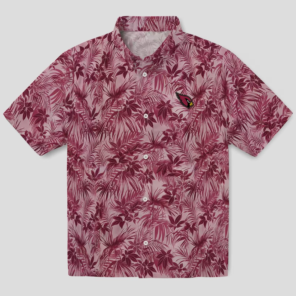 Arizona Cardinals Red Leafy Hawaiian Shirt for Men & Women